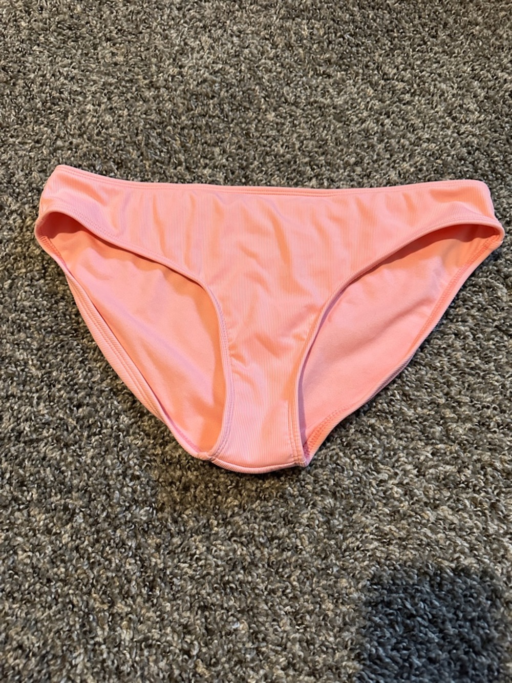 Shade & Shore Coral Ribbed Bikini Bottoms